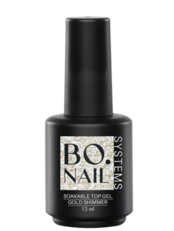 BO Soakable Top Gel - Gold Shimmer 15ml