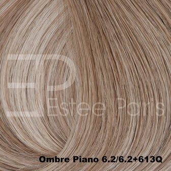 Weft Estee Paris Ombre 6.2/6.2+613Q - Midden coolblond + lichtblond met midden cool blonde roots