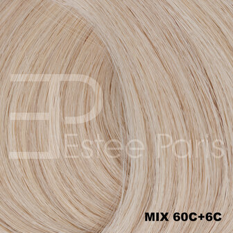 Weft Estee Paris Mix 60C+6C - Mix platinum blond + lichtblond