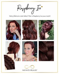 Infinity Braids® - Infinity Braidies - Raspberry Ice